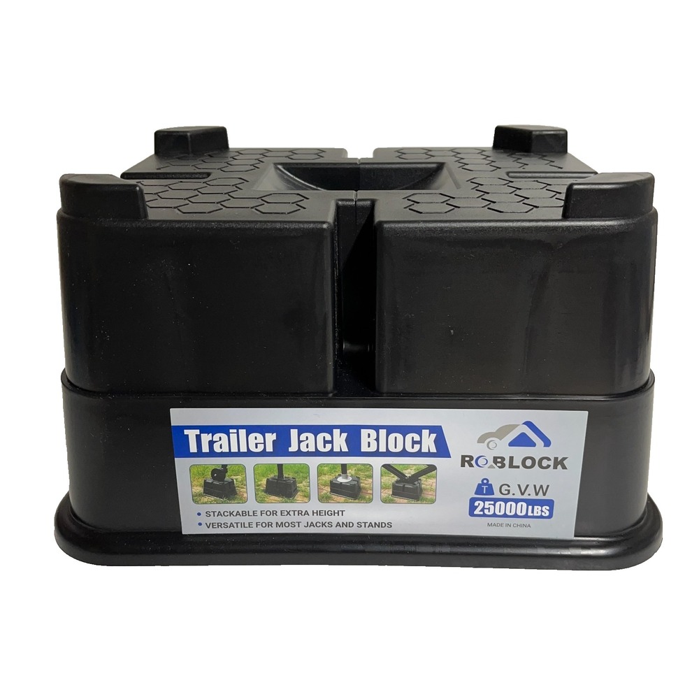 Roblock Trailer Jack Blocks Set of Two GVW 25,000 lbs‎